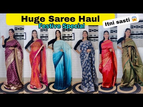 Saree Haul | Saree for party, wedding, festive and casual wear | Huge discounts