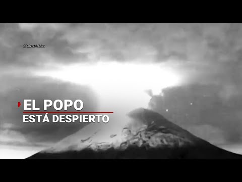 ¡IMPRESIONANTE!  El Popocatépetl está DESPIERTO; Cenapred sobrevuela la zona