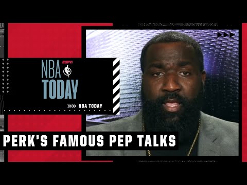 Perk gives one of his FAMOUS pep talks to Warriors coach Steve Kerr | NBA Today video clip