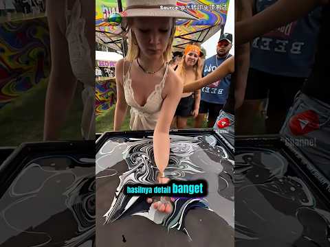 Teknik Pewarna Ajaib! Cuma Dicelup Sekali, Gambar Langsung Nempel Sempurna 🎨😱 #shorts #TeknologiAneh