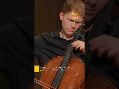 Tune in July 15 at 12 PM (ET) for cellist Lionel Martin's recital at the Kronberg Academy