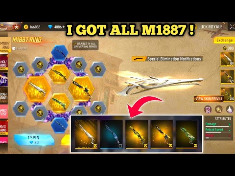 ALL M1887 RING EVENT FREE FIRE| FREE FIRE NEW EVENT|FF NEW EVENT TODAY|NEW FF EVENT|GARENA FREE FIRE