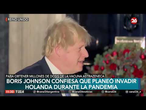 REINO UNIDO | Boris Johnson admite que planeó invadir Holanda durante la pandemia