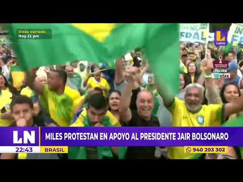 Brasil: miles protestan en apoyo al Presidente Jair Bolsonaro