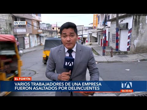 Trabajadores de una empresa fueron asaltados por una tricimoto en El Fortín