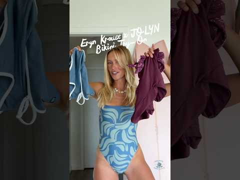 ERYN KROUSE x JOLYN Bikini Try-On Haul 👙 🏄‍♀️  #surfergirl #bikinihaul #surfbikini