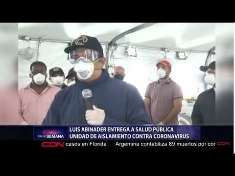 Luis Abinader entrega en La Vega hospital para ayudar a controlar el coronavirus