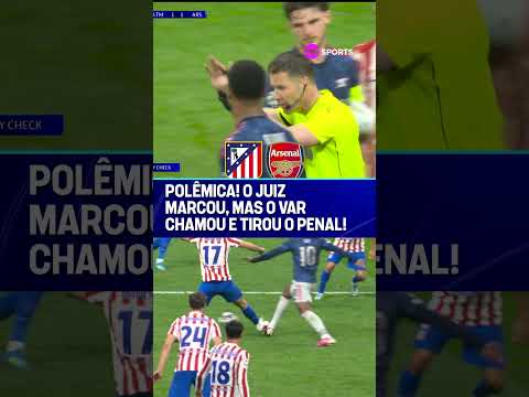 PÊNALTI ANULADO! O ÁRBITRO MARCOU O PENAL PRO ARSENAL, MAS O VAR CHAMOU PRA TIRAR #shorts