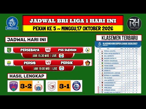 Jadwal Liga 1 Hari ini~PERSIB vs PERSIK~Siaran Langsung Bri <strong>Super</strong> League 2026 Pekan 5~<strong>Live</strong> Indosiar