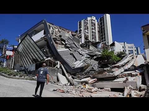 زلزله مرگبار کلمبیا در مانیزالس کلیسای جامع و خانه‌ها را ویران کرد