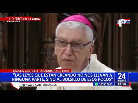Arzobispo de Lima da un jalón de orejas a miembros del Congreso: ¿Qué fue lo que dijo?