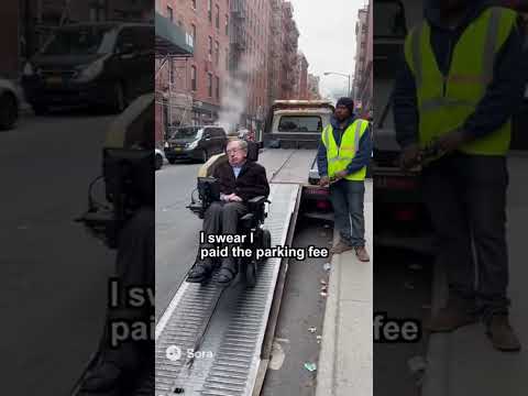 These Parking Ticket Officers Are Unreal!! Wtaf #stephenhawking #sora