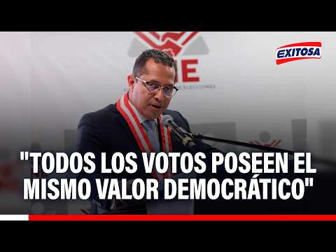 🔴🔵 Roberto Burneo, destacó el valor del voto ciudadano. "Todos poseen el mismo valor democrático"