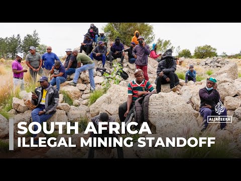 South Africa illegal mining standoff: Police plan to remove miners from underground