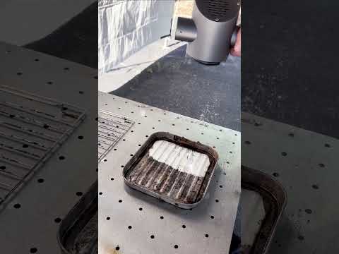 Our 100W 4101 Series Laser Cleaner has no problem cleaning up our toasted toaster!