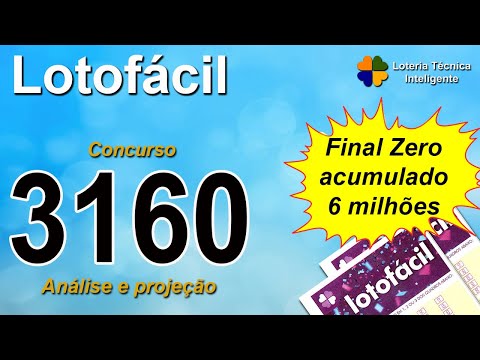 ANÁLISE E PROJEÇÃO PARA O CONCURSO 3160 DA LOTOFÁCIL