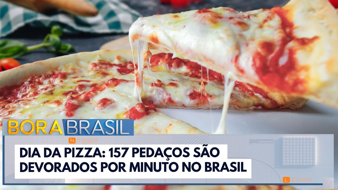 Dia da pizza 157 pedaços são devorados por minuto no Brasil