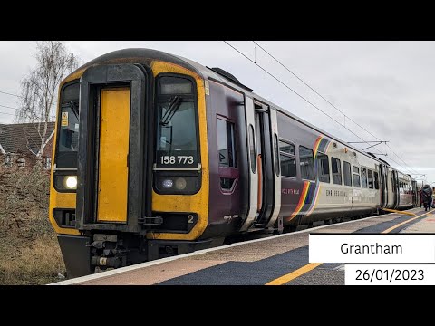Trains at Grantham (26/01/2023)