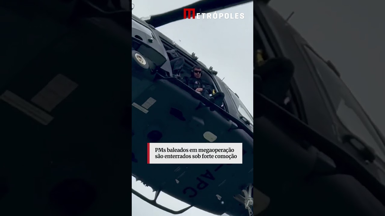 PMs baleados em megaoperação são enterrados sob forte comoção