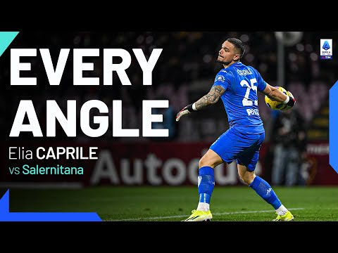 Caprile saves a belter from Kastanos | Every Angle | Salernitana-Empoli | Serie A 2023/24