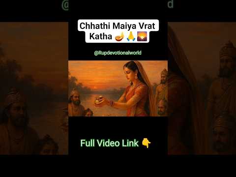 chhath puja vrat katha 🙏//chhathi maiya ki katha #shorts #chhathpuja #chhath  #chhathpujavratkatha
