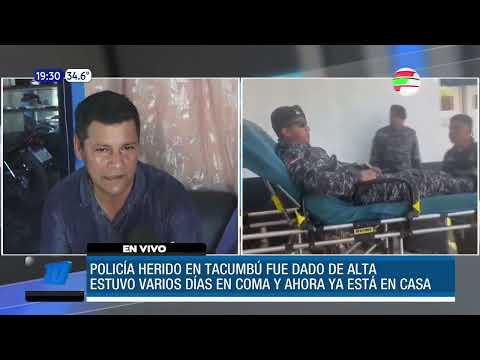 Policía herido durante el operativo en Tacumbú ya está en su casa