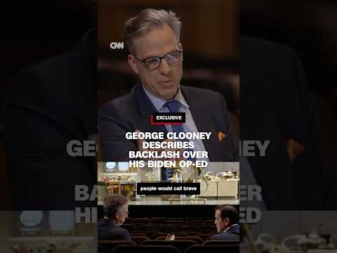 George Clooney describes backlash over his Biden op-ed