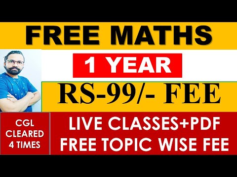 FREE MATHS COURSE  BASIC AND HIGH LEVEL || FREE CLASSES PDF+ FREE TOPIC WISE PDF
