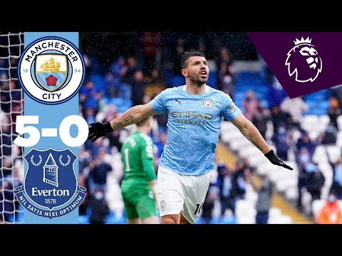 AGUERO FAIRYTALE AT THE ETIHAD | Man City 5-0 Everton Highlights