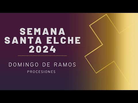 DOMINGO RAMOS 2024 PROCESION DELA TARDE