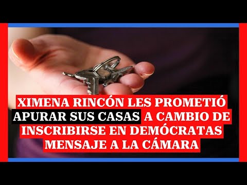 Ximena Rincón les prometió apurar sus casas a cambio de inscribirse en Demócratas