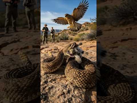 방울뱀의 만찬… 하지만 하늘의 어미새가 가만두지 않았다. #nature #wildlife #birds #snake #animals