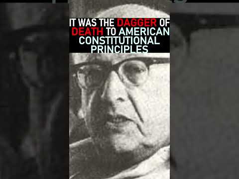 It Was The Dagger of Death to American Constitutional Principles - Dr C Gregg Singer Lecture #shorts