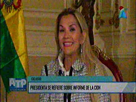 12 de diciembre, Priscilla Quiroga entrevista a la presidenta Jeanine Añez