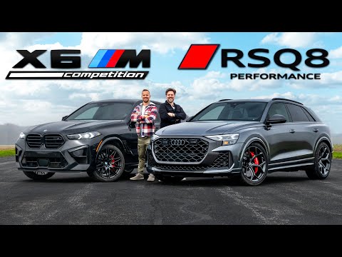 Audi RSQ8 vs. BMW X6M: Super SUV Showdown