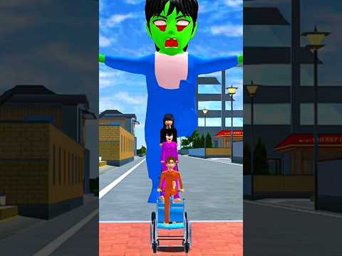 papa plz save us from monster 😲 😢😭😢#sakura #remixmusic #monsterandbabies