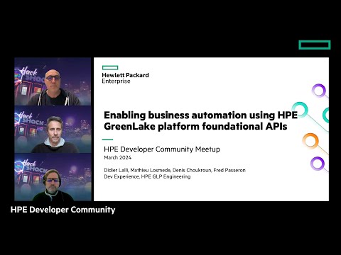 Enabling business automation using HPE GreenLake Platform foundational APIs