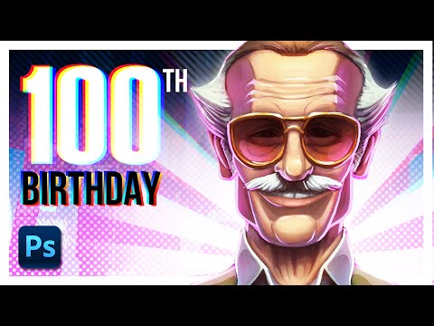 Drawing STAN LEE Portrait in SPIDER-VERSE Art Style 🎨
