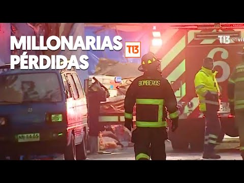 Asi? quedaron los locales de barrio Meiggs tras gigantesco incendio