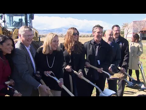 Christian Bale breaks ground on foster homes