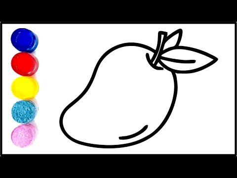 Mango Drawing step by step | How to Draw a Mango | Mango Drawing Idea