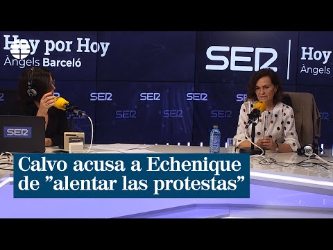 Calvo acusa a Echenique de alentar las protestas