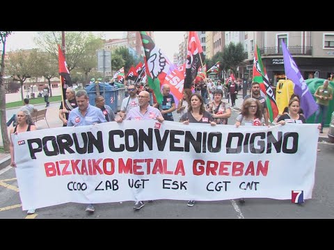 Los Trabajadores del Metal de Bizkaia toman las calles de Barakaldo