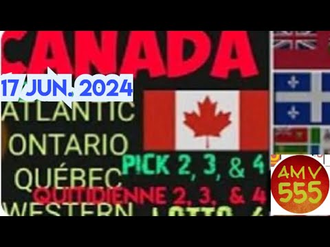 CANADA BEST PREDICTION Lotto 4, Pick 2, 3 & 4 for 17 Jun. 2024 | AMV 555