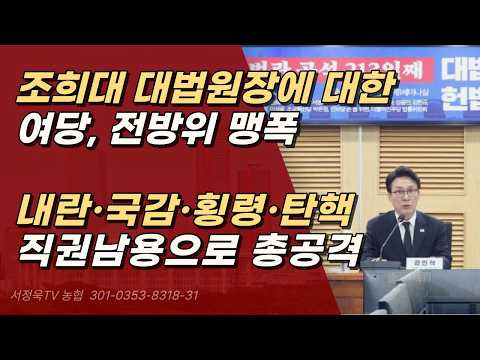 내란, 국감, <strong>횡령</strong>, 직권남용, 탄핵까지 | 서정욱TV