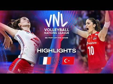 FRA vs. TUR - Highlights | Week 1 | Women's VNL 2024