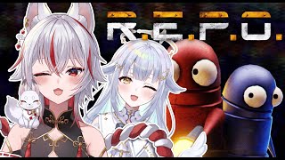 🔴【 R.E.P.O. 】コラボで逃走劇とお宝集め【 #新人Vtuber /狐狛ぎん 】 #ぎん座