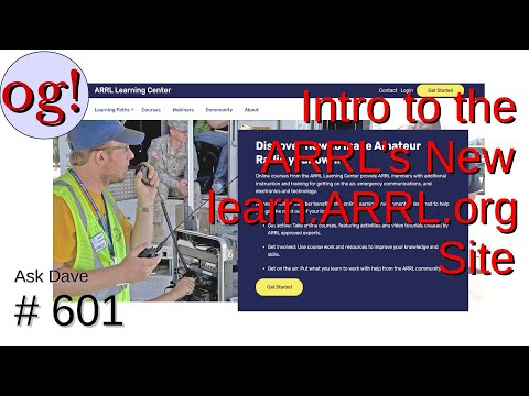 Intro to the ARRL's new 