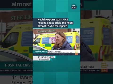 Health experts warn NHS hospitals face crisis and need almost £14bn of repairs #itvnews #hospitals