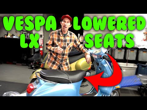 New Lowered Vespa Seats for Vespa LX 150 50 LXV & ET4